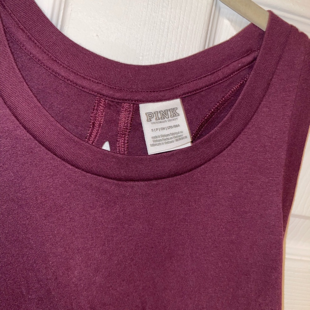 PINK Sangria colored cut out top SZ SMALL